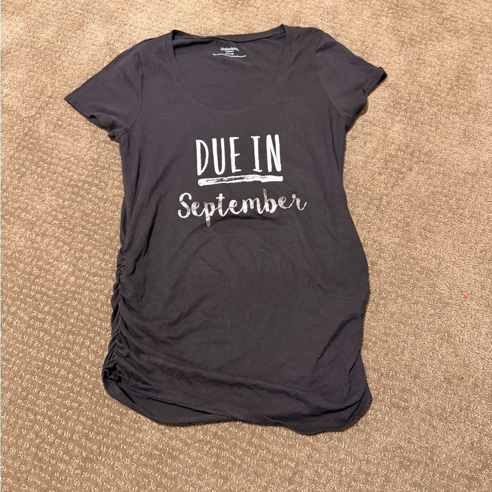 Motherhood Maternity Black Short Sleeve Tee